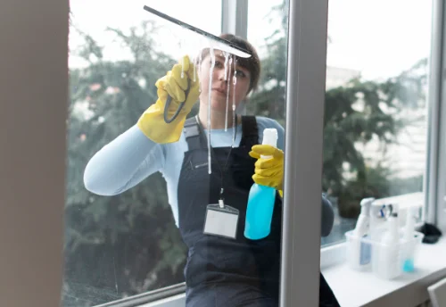 Nettoyage de vitres intérieures et extérieures à Brunet